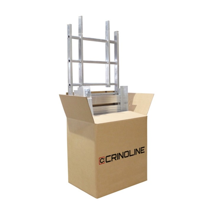 Échelle à crinoline hauteur 2500 mm avec arceaux NF E85-016 | L'Echelle Européenne