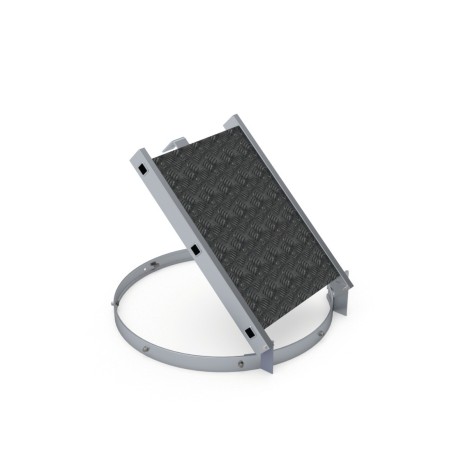 Rellano abatible /condenación de acceso a la escalera de protección dorsal | L'Echelle Europeenne