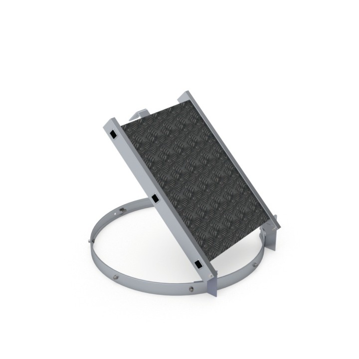 Rellano abatible /condenación de acceso a la escalera de protección dorsal | L'Echelle Europeenne