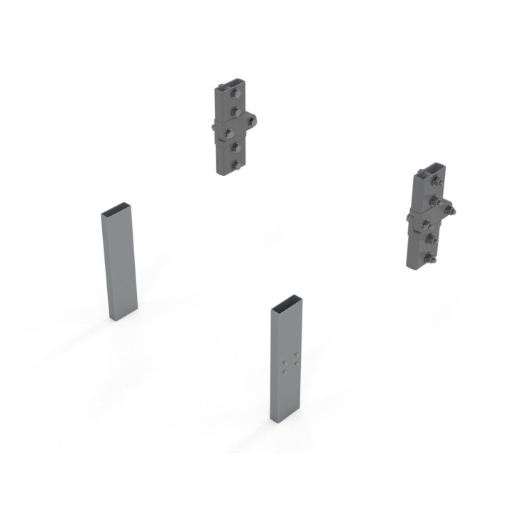 Manchons fixes à gauche manchons articulés à droite