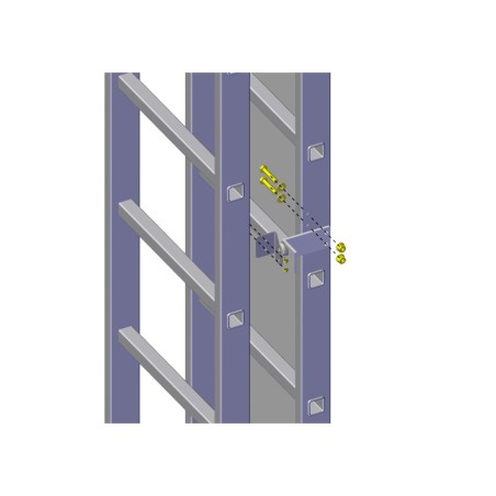 Kit de compensación para puerta con cerradura para escaleras protección dorsal | L'Echelle Europeenne