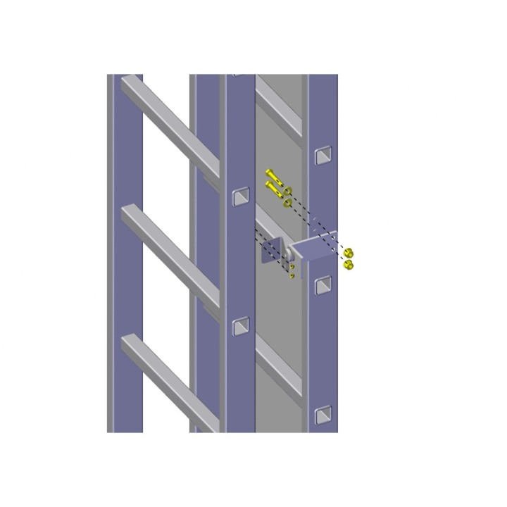 Kit de compensación para puerta con cerradura para escaleras protección dorsal | L'Echelle Europeenne