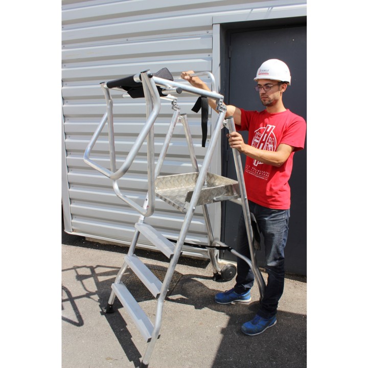 En un coup mouvement toute la plate-forme se referme