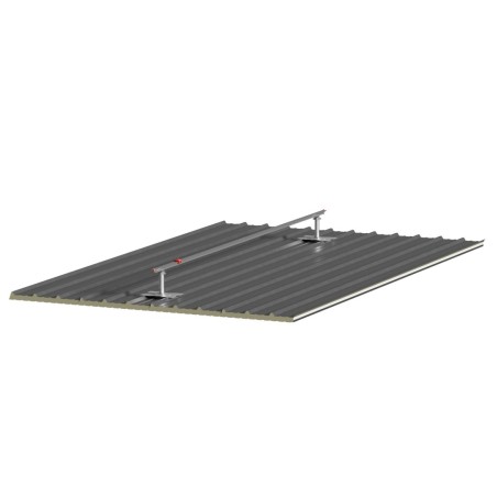 CONEKT Línea de vida de rail sobre panel sandwich | L'Echelle Europeenne