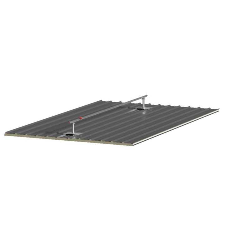 CONEKT Línea de vida de rail sobre panel sandwich | L'Echelle Europeenne