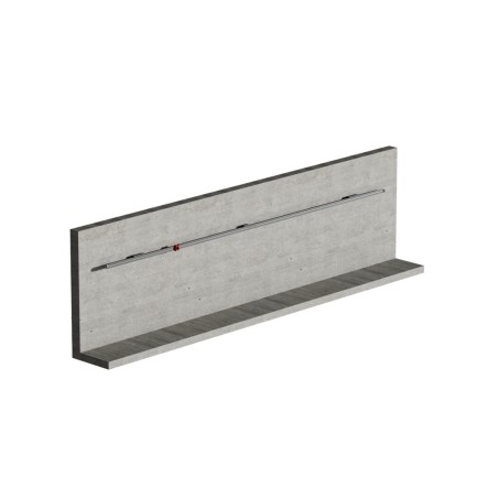 CONEKT Línea de vida de rail sobre muro hormigón | L'Echelle Europeenne