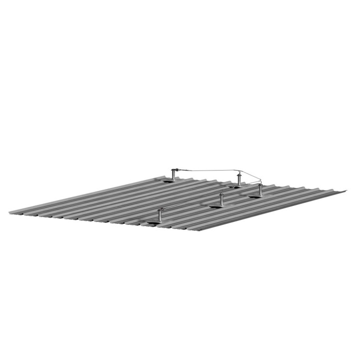 Línea de vida automática con cable CONEKT sobre cubierta de chapa trapezoidal | L'Echelle Europeenne