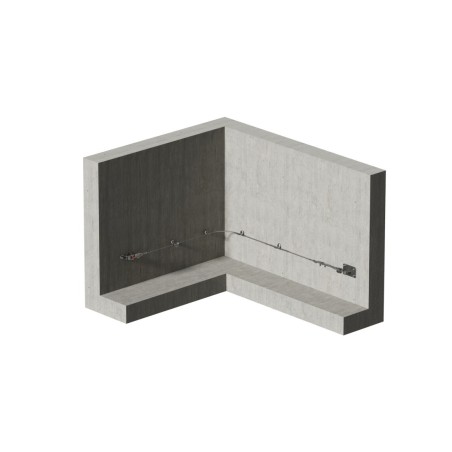 CONEKT Línea de vida con cable automática muro | L'Echelle Europeenne