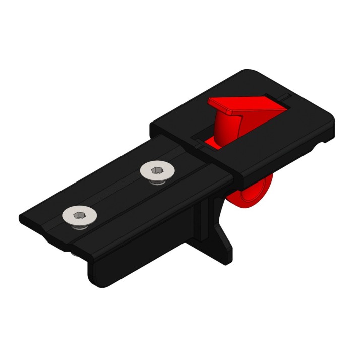 Butée ouvrable rail standard