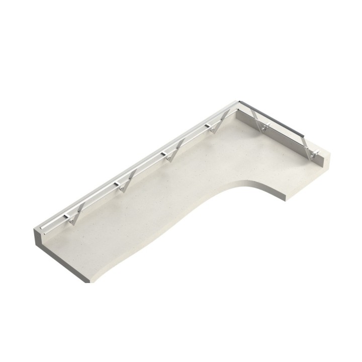 Vue d'ensemble sabot Z0 version inclinée 25°