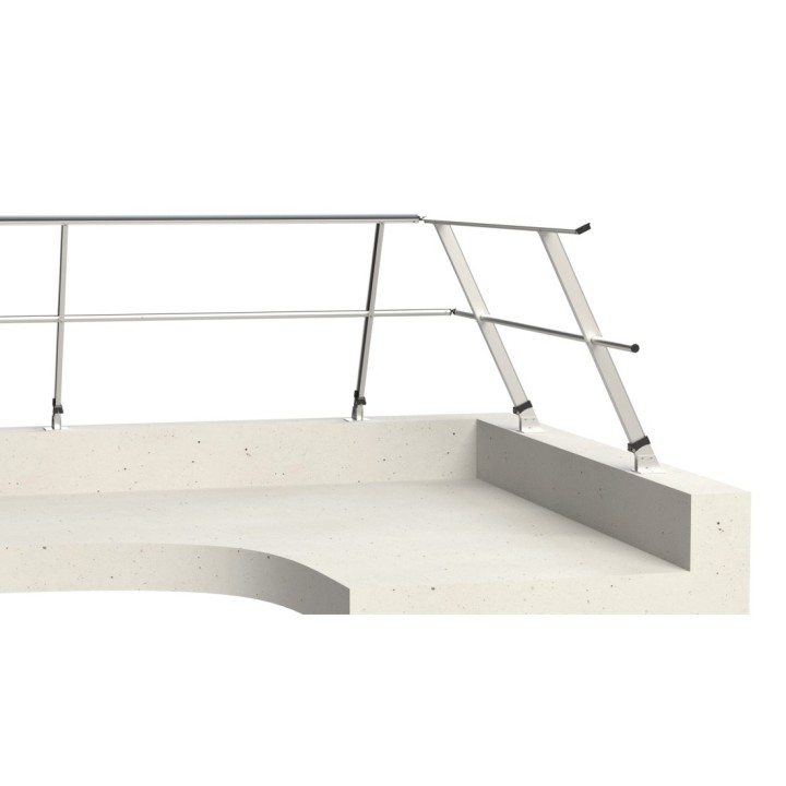 Fixation à plat montant incliné