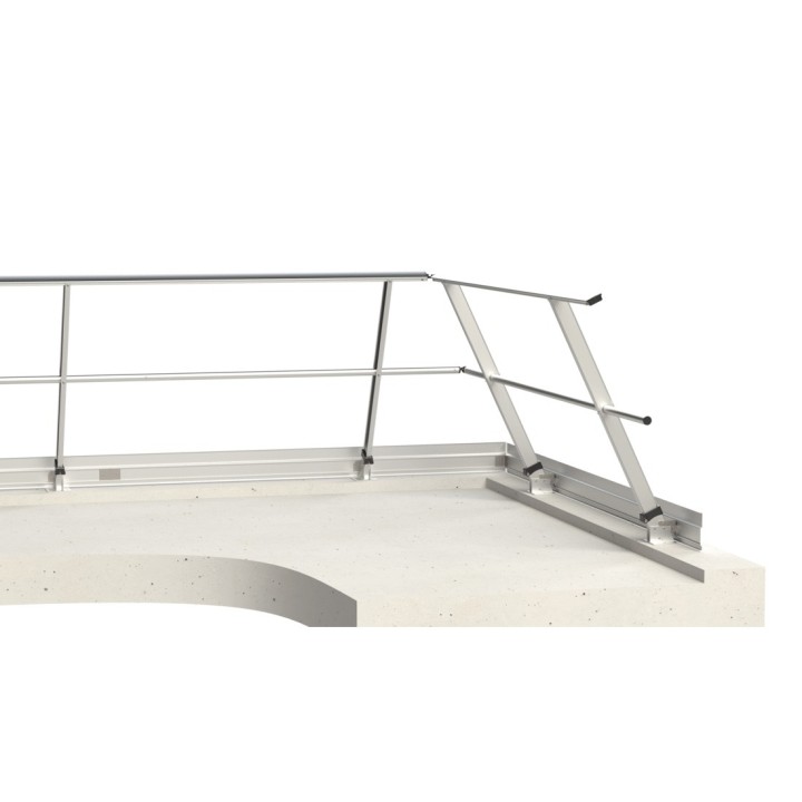 Fixation à plat montant incliné