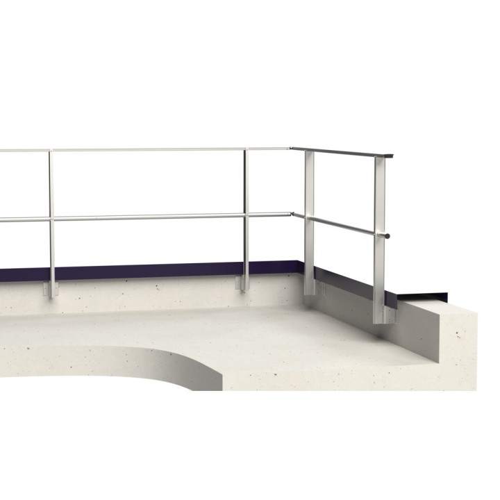 Fixation applique déportée montant droit