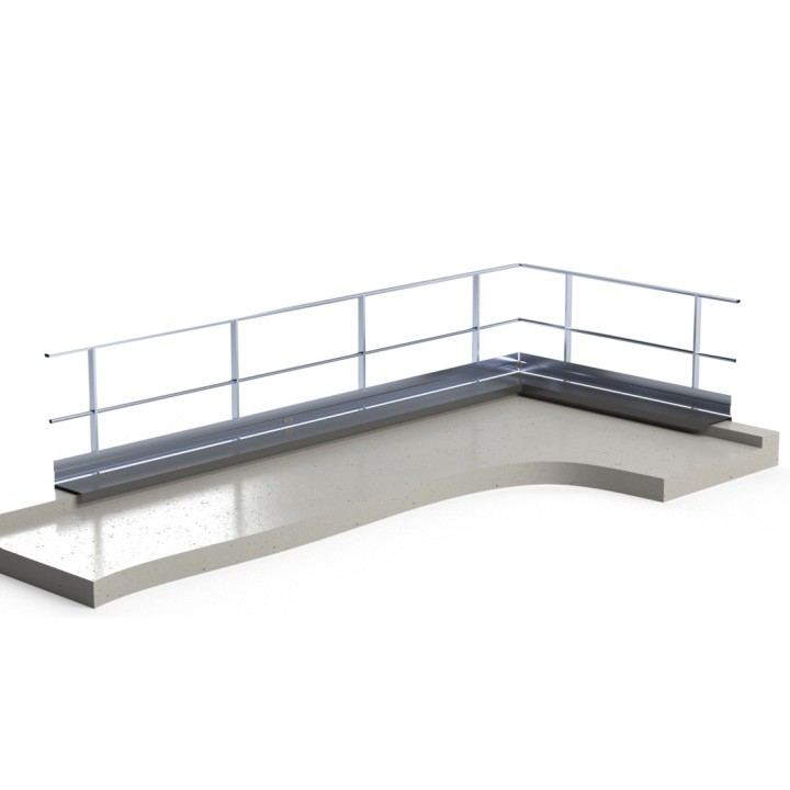 Fixation en applique extérieur montant droit