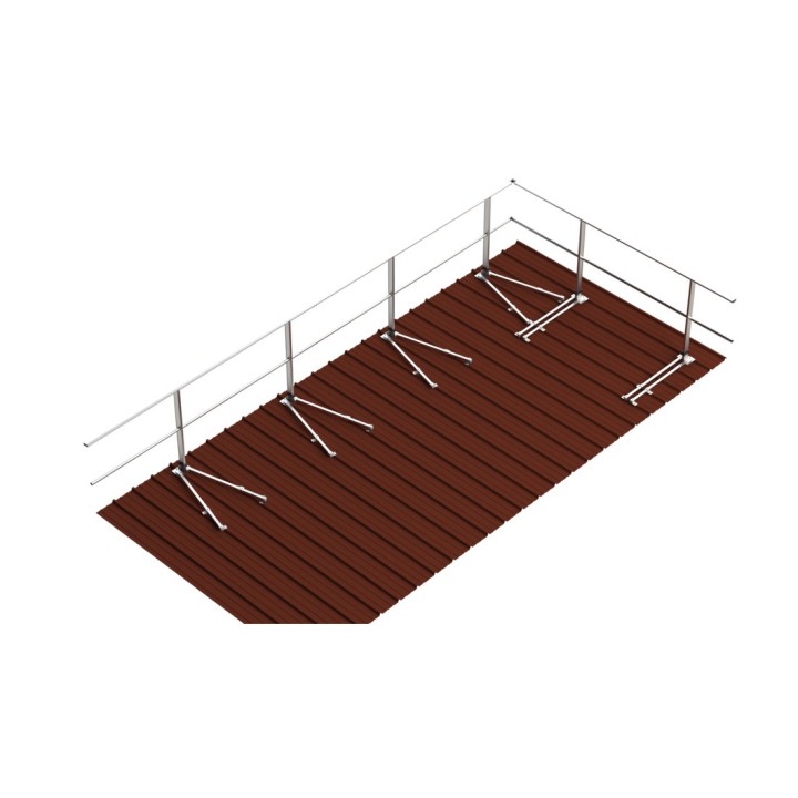 Fixation sur bac acier montant droit