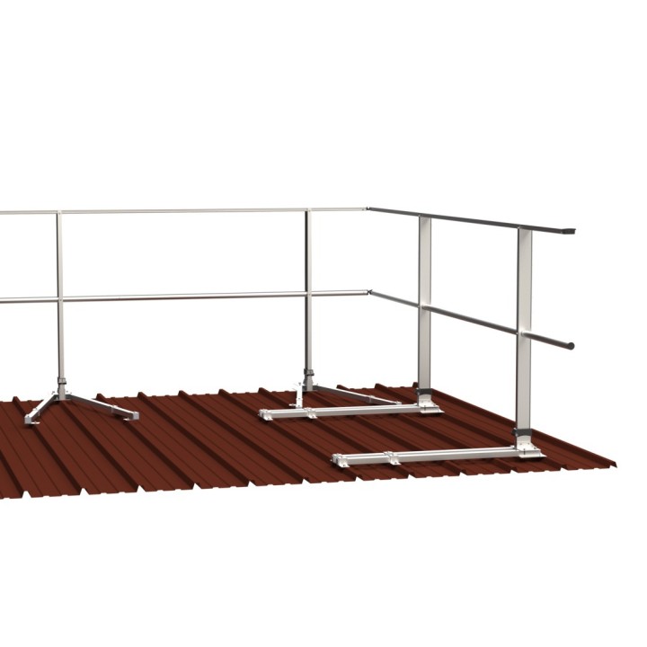 Fixation sur bac acier montant droit