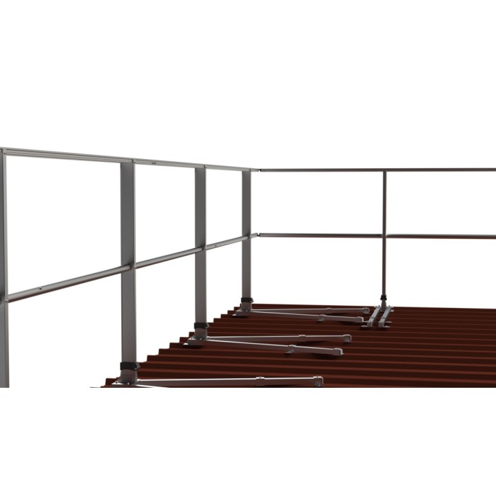 Fixation sur bac acier montant droit