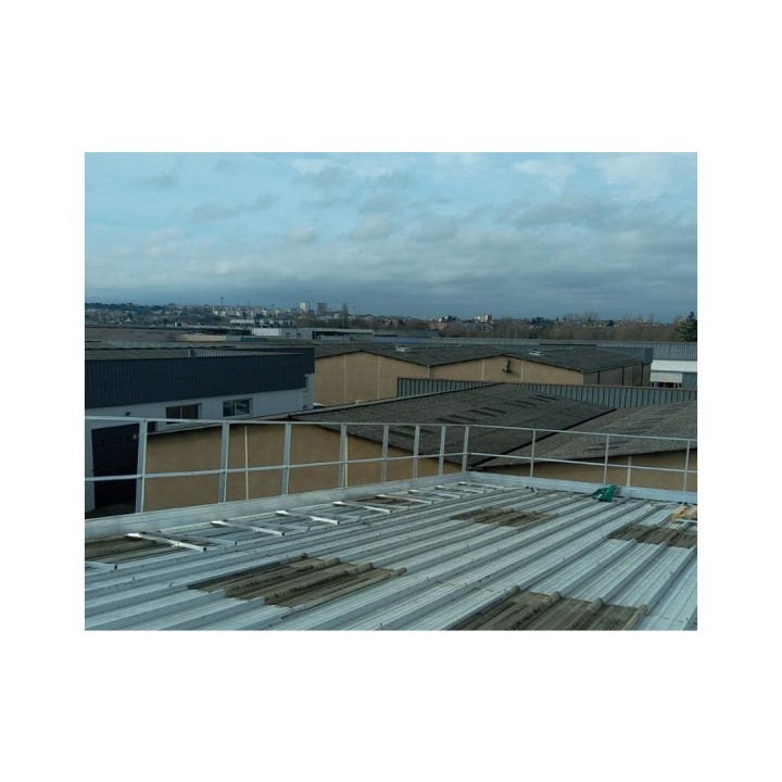 Barandilla FASTGUARD fijación sobre cubierta chapa - versión recta | L'Echelle Europeenne