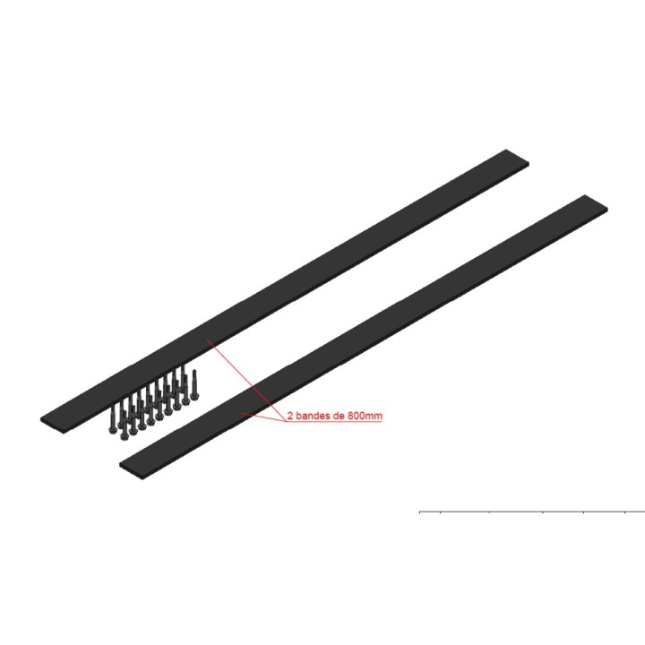 Kit de fixation avec vis auto-foreuses