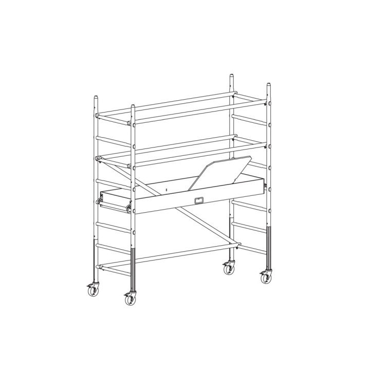 SEECURO BAT Andamio móvil en aluminio - 3,24 m module 1 | L'Echelle Europeenne