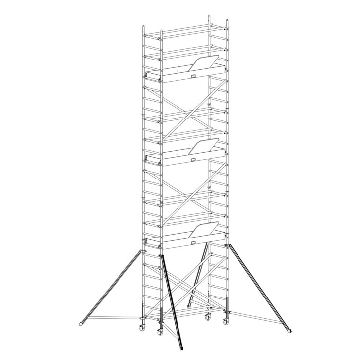SEECURO BAT Andamio móvil en aluminio | L'Echelle Europeenne