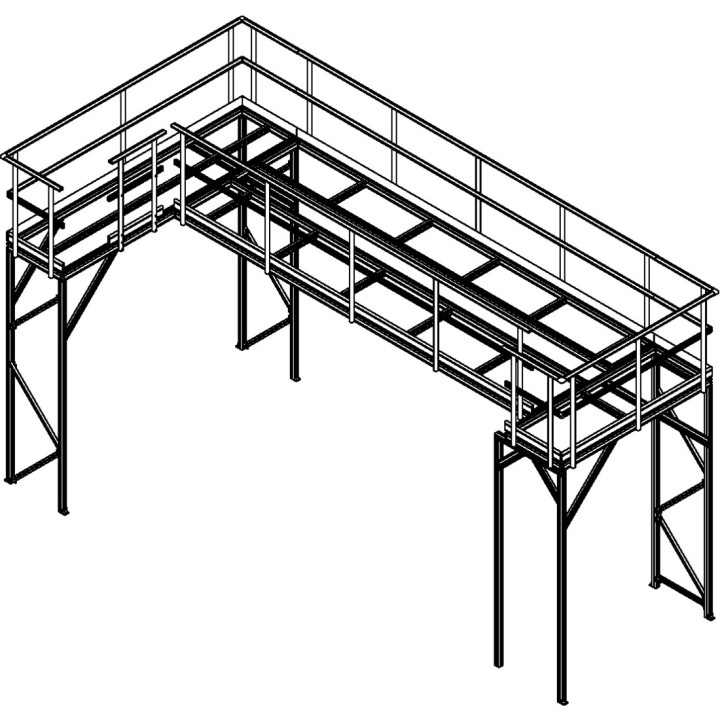 Sistema de pasarela de trabajo sobre depósitos | L'Echelle Europeenne