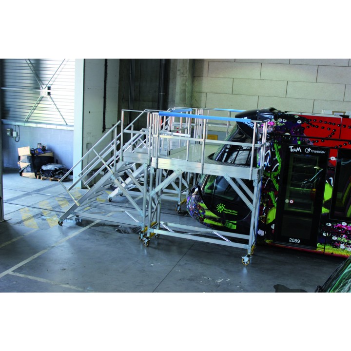 Plataforma de mantenimiento para los parabrisas de los tranvías | L'Echelle Europeenne