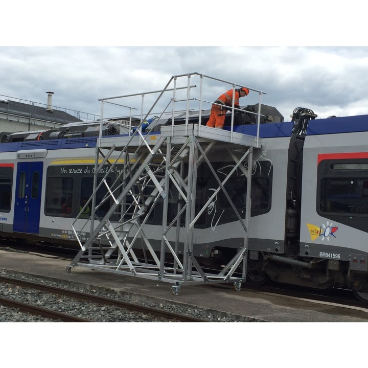 Plataforma de trabajo y mantenimiento vagones de tren | L'Echelle Europeenne