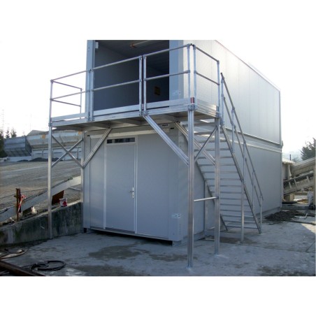 Pasarela fija para el  acceso a  las casetas de obra | L'Echelle Europeenne