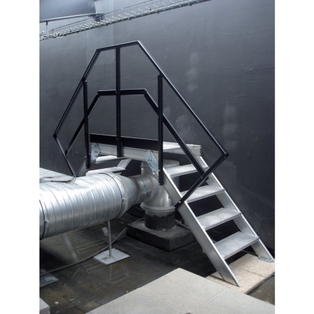 Pasarela de doble acceso pintada para instalación en cubierta | L'Echelle Europeenne