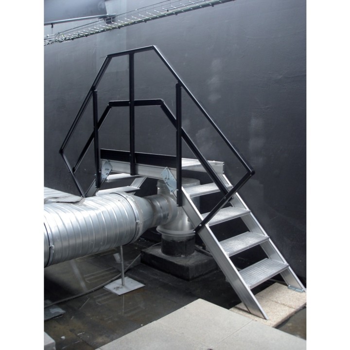 Pasarela de doble acceso pintada para instalación en cubierta | L'Echelle Europeenne