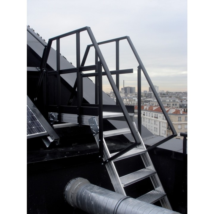 Pasarela de doble acceso pintada para instalación en cubierta | L'Echelle Europeenne