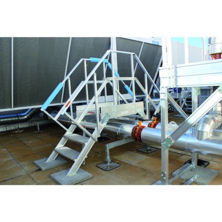 Puesta en seguridad del acceso a máquinas sobre cubiertas grupos de aire acondicionado | L'Echelle Europeenne