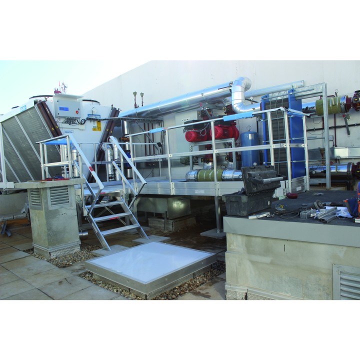 Puesta en seguridad del acceso a máquinas sobre cubiertas grupos de aire acondicionado | L'Echelle Europeenne