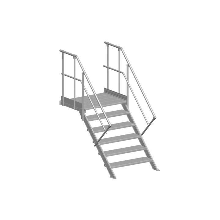 Escalera con plataforma LEEVEL inclinación 45° ancho 1000 mm | L'Echelle Europeenne