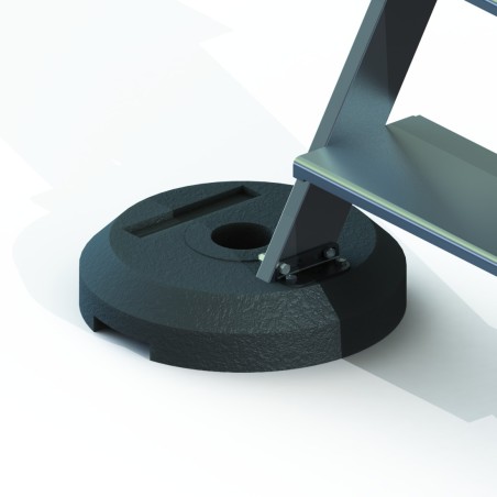 Bases de fijación autoportantes  en resina para pasarelas de doble acceso en KIT | L'Echelle Europeenne