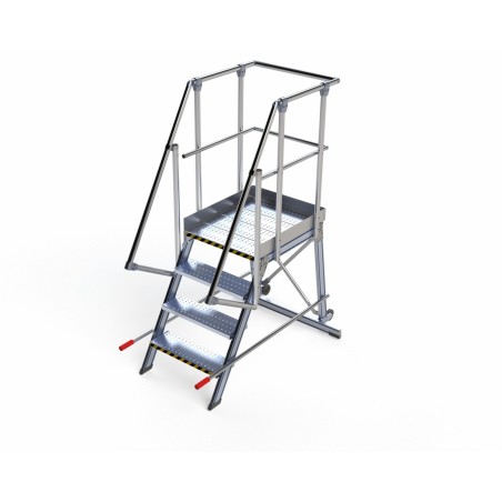 Marchepied roulant sur 2 roues 60° largeur 800 mm | L'Echelle Européenne