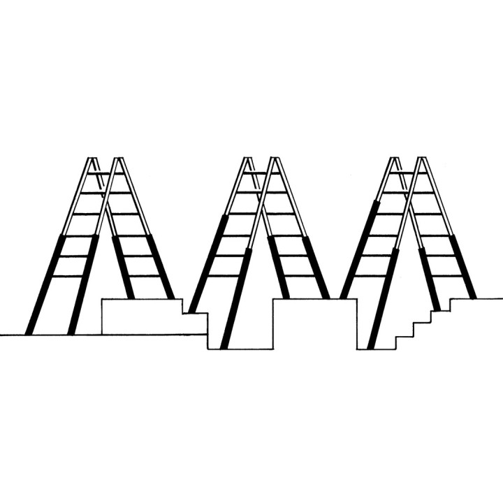 Escalera doble para colocación en desniveles | L'Echelle Europeenne