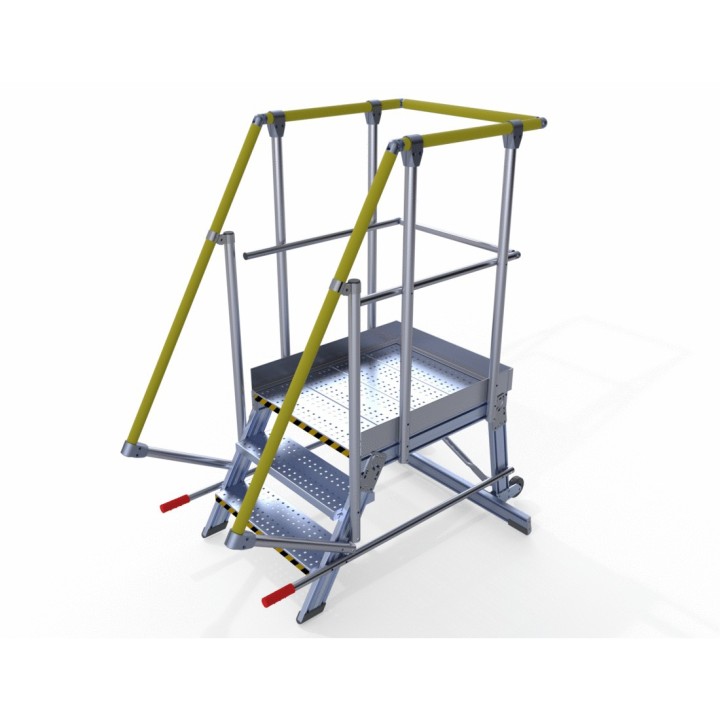 Avec option mains-courantes jaunes RAL 1003