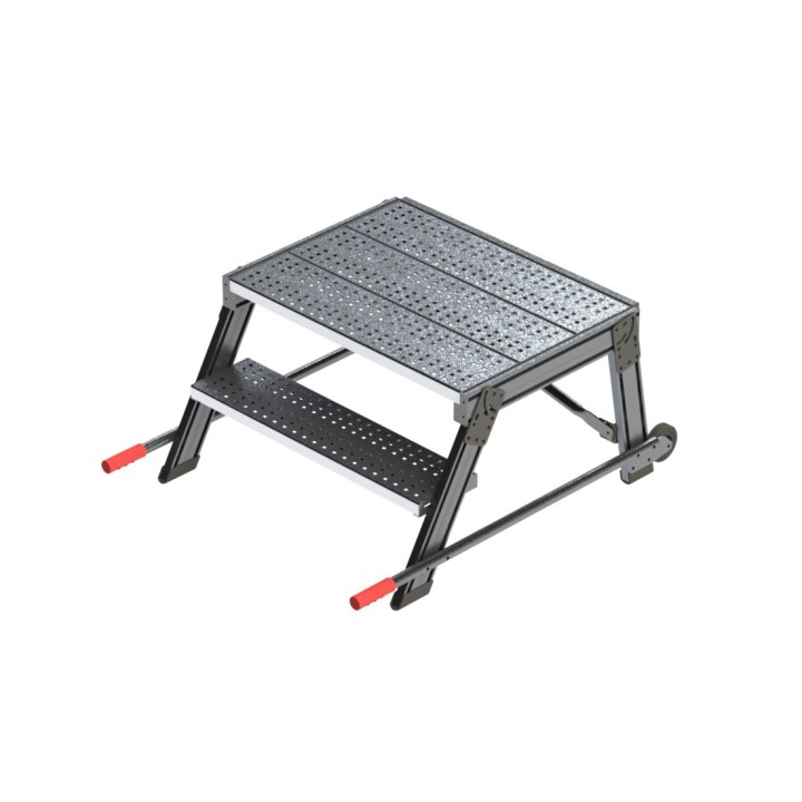 Taburete móvil versión sin guarda-cuerpos taburete con escalera inclinación 60°