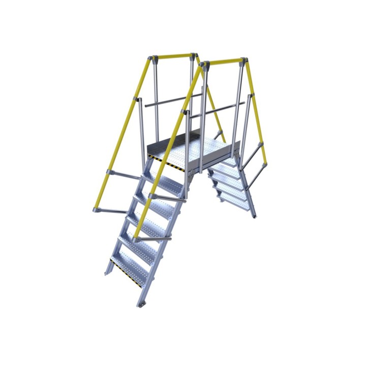 Avec option mains-courantes jaunes RAL 1003