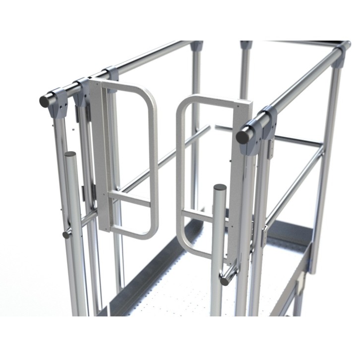 Puesta en seguridad del usuario por portillón opción