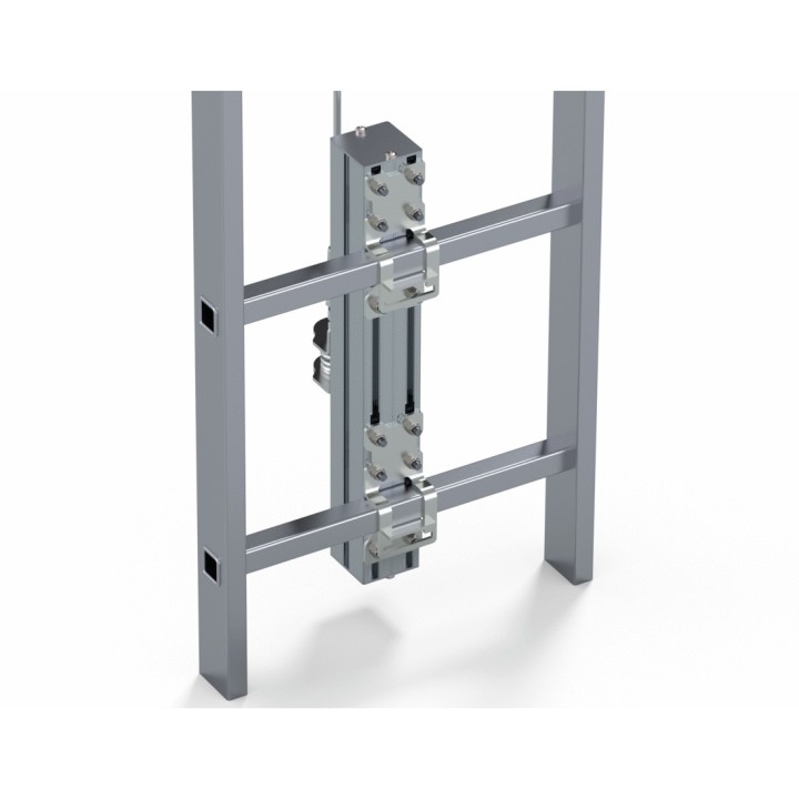 Detalle fijación sobre escalón