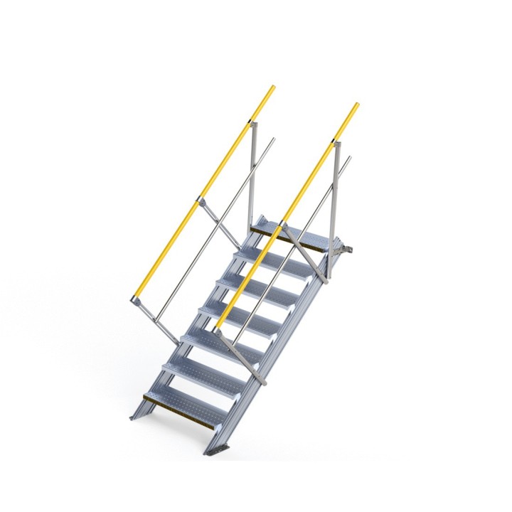 Avec option mains-courantes jaunes RAL 1003