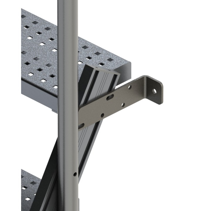 Detalle de la fijación superior