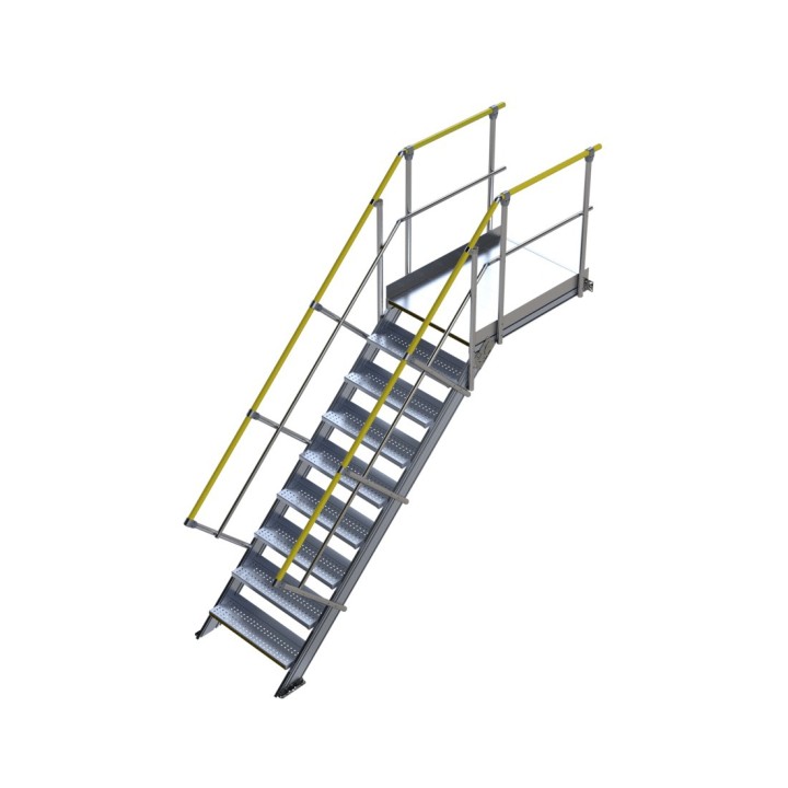 Avec option mains-courantes jaunes RAL 1003