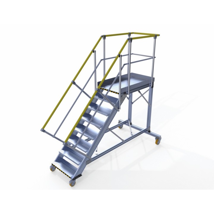 Avec option mains-courantes jaunes RAL 1003