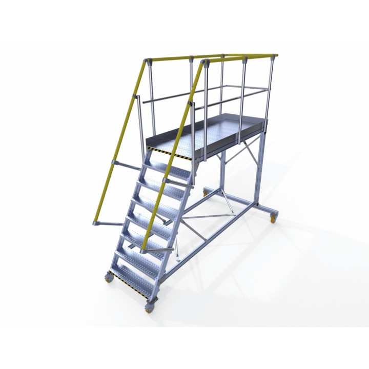 Avec option mains-courantes jaunes RAL 1003