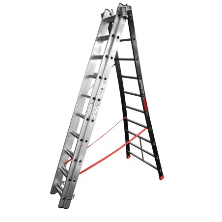 Echelle transformable 3 plans à base évasée PROSTEP | L'Echelle Européenne