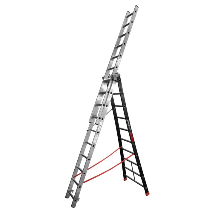 Echelle transformable 3 plans à base évasée PROSTEP | L'Echelle Européenne
